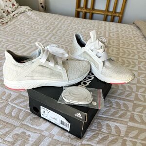 Adidas Edge Lux White Running Shoes- size 8